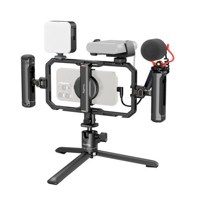 SmallRig 4704 Kit Video pentru Smartphone cu Sistem Audio si Lumini
