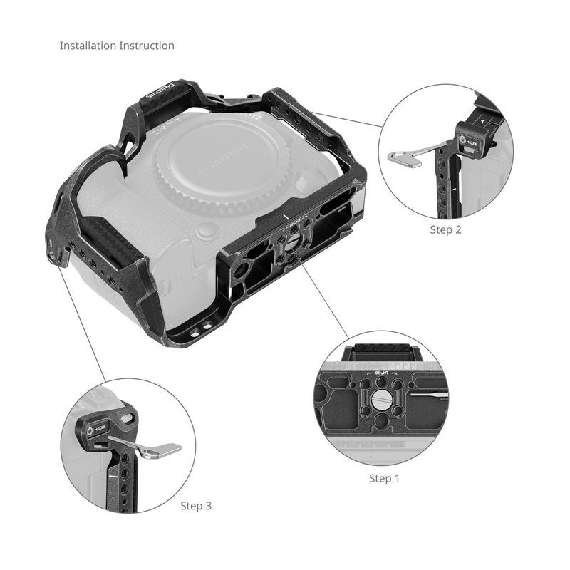 SmallRig 4976 Kit Cage Black Mamba pentru Canon EOS R5 Mark II.4.jpg