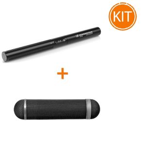 Pachet Sennheiser MKE600 Microfon Shotgun Condenser + MZW 60-1 Protectie Vant