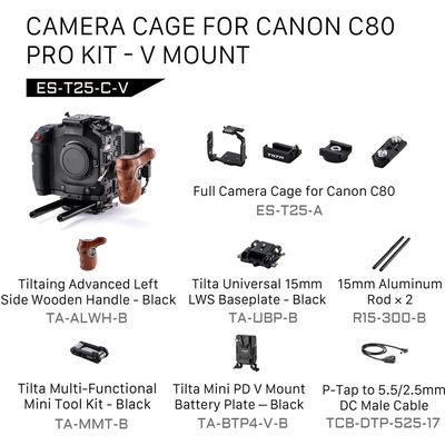 Tilta Camera Cage pentru Canon C80 Pro Kit V Mount
