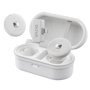 Boya OMIC-D Sistem Wireless Dual RX + 2TX Lightning Alb