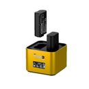 Hahnel ProCube3 Incarcator dublu pentru Nikon EN-EL14 / EN-EL15 / EN-EL25 si Baterii AA