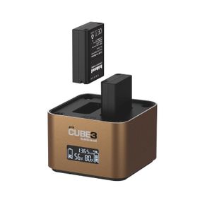 Hahnel ProCube3 Incarcator Dublu pentru Olympus  BLN-1 / BLS-5 / BLH-1 si Baterii AA