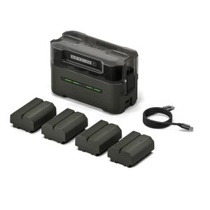 Tilta Statie de incarcare portabila pentru bateriile NP-FZ100 cu 4 canale si 4 baterii Verde