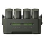 Tilta-Statie-de-Incarcare-Portabila-pentru-Bateriile-NP-W235-4-Canale-cu-4-Baterii-Verde.2