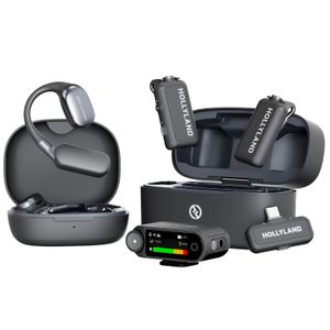 Hollyland LARK MAX 2 Ultimate Combo Microfon Wireless 2RX + 2TX + Casca Monitor Space Gray