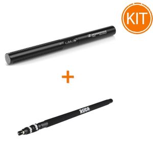 Kit Microfon Sennheiser MKE600 Shotgun Condenser + Rode Boompole Mini