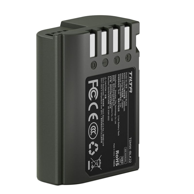Tilta-Acumulator-Tip-DMW-BLK22-cu-USB-C-si-Incarcrare-PD-2400mAh-Verde.2