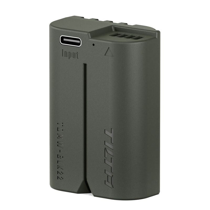 Tilta-Acumulator-Tip-DMW-BLK22-cu-USB-C-si-Incarcrare-PD-2400mAh-Verde.1