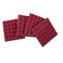 Gator Frameworks Pachet 4 x Panou Burete Izolatie Acustica 12x12" Rosu Burgundy