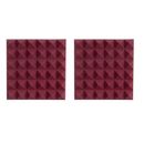 Gator Frameworks Pachet 2 x Panou Burete Izolatie Acustica 12x12" Rosu Burgundy
