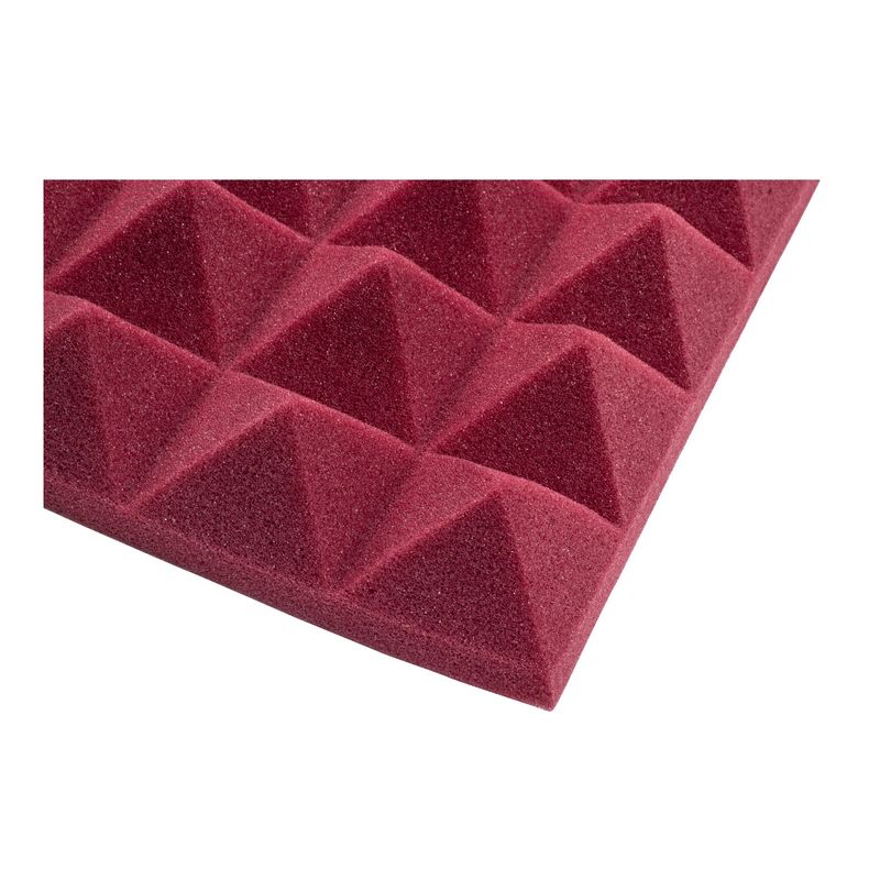 Gator Frameworks Pachet 4 x Panou Burete Izolatie Acustica 12x12 Rosu Burgundy.4