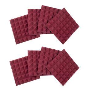 Gator Frameworks Pachet 8 x Panou Burete Izolatie Acustica 12x12" Rosu Burgundy