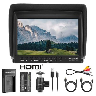 Neewer F100 Monitor Camera 7" cu Incarcator USB si Acumulator NP-F550