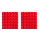 Gator Frameworks Pachet 2 x Panou Burete Izolatie Acustica 12x12" Rosu