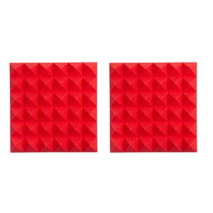 Gator Frameworks Pachet 2 x Panou Burete Izolatie Acustica 12x12" Rosu