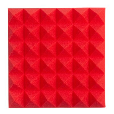 Gator Frameworks Pachet 8 x Panou Burete Izolatie Acustica 12x12" Rosu