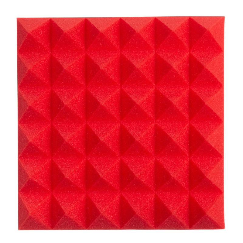 Gator Frameworks Pachet 2 x Panou Burete Izolatie Acustica 12x12 Rosu.2