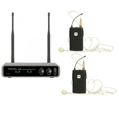 Novox FREE B2 Sistem Wireless Dual cu Baza Fixa si 2x Microfon Headset
