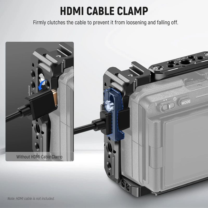 Neewer CA011 Cage pentru Sony FX3,FX30 cu Clema Cablu HDMI-7