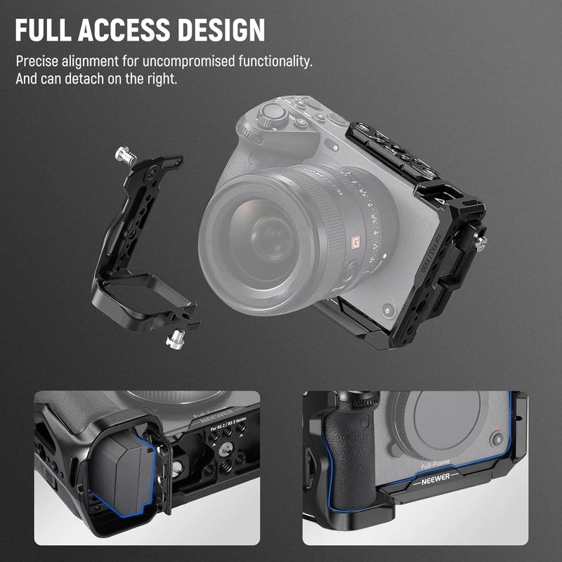 Neewer CA011 Cage pentru Sony FX3,FX30 cu Clema Cablu HDMI-8