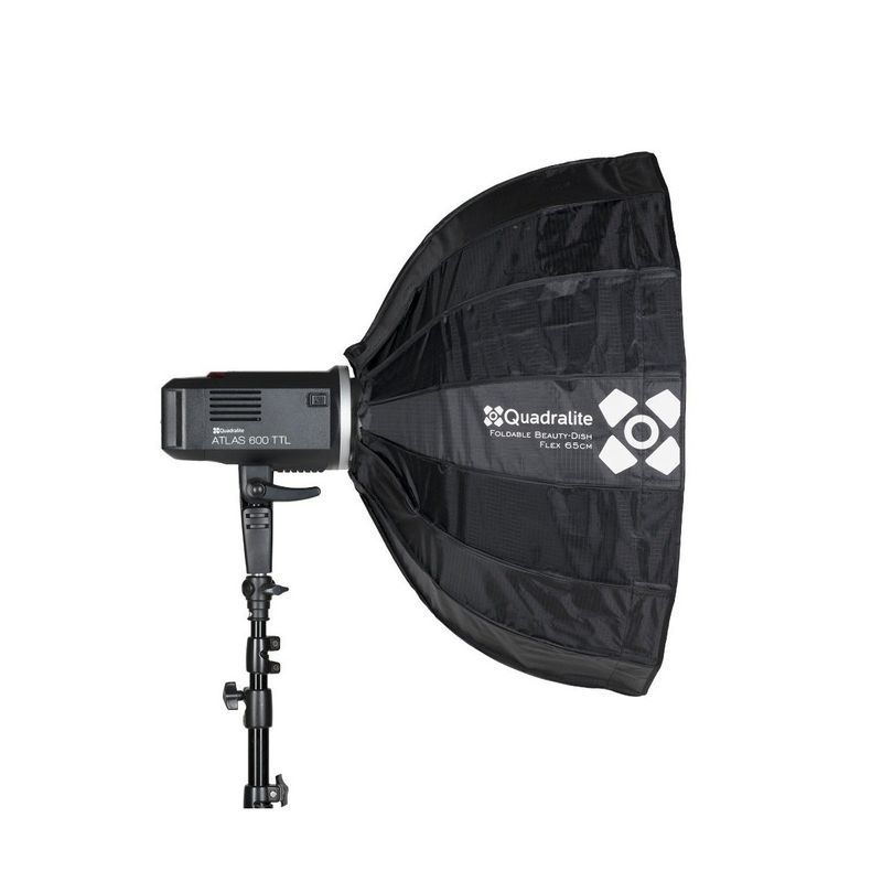 Quadralite Flex 65cm Softbox Pliabil tip Beauty Dish Beauty-Dish Montura Bowens.5