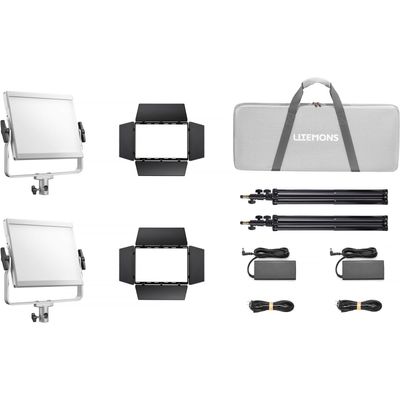 Godox Litemons LP400R Kit 2 Lampi LED RGB + Accessorii