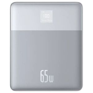 Baseus Blade 2 Baterie Externa 12000mAh 65W 2x USB-C Incarcare Rapida Ultra-Subtire Argintiu