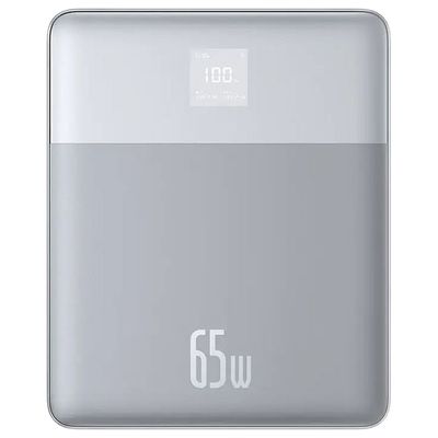 Baseus Blade 2 Baterie Externa 12000mAh 65W 2x USB-C Incarcare Rapida Ultra-Subtire Argintiu