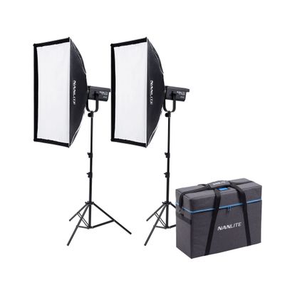 Nanlite FS-300B KIT 2 Lampi LED Bi-Color cu Accesorii