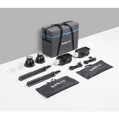 Nanlite FS-300B KIT 2 Lampi LED Bi-Color cu Accesorii
