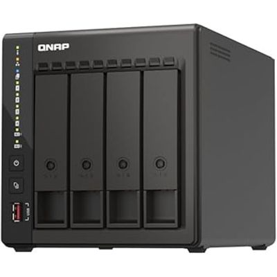 Qnap TS-453E NAS cu Procesor Intel Celeron J6412, 4 Bay, 8GB DDR4