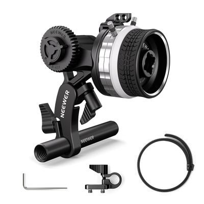 Neewer Mini Follow Focus cu Praguri A B si Clema Tija 15mm