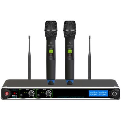 Novox FREE PRO H2 Sistem Wireless Dual cu Baza Fixa si 2x Microfon Handheld