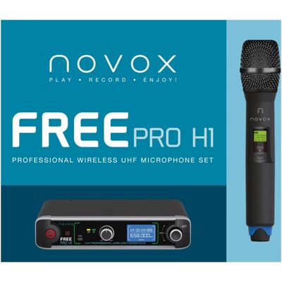 Novox FREE PRO H1 Sistem Wireless cu Baza Fixa si Microfon Handheld