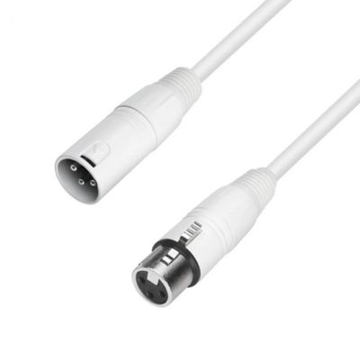 Adam Hall 4Star Cablu Microfon XLR 2.5m Alb