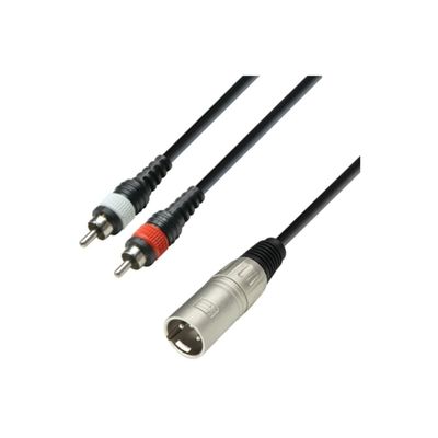 Adam Hall 3Star Cablu XLR tata-2xRCA 6m