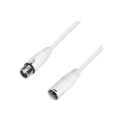 Adam Hall 4Star Cablu Microfon XLR 5m Alb