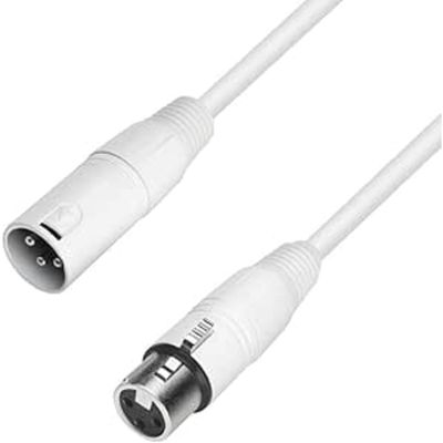 Adam Hall 4Star Cablu Microfon XLR 5m Alb