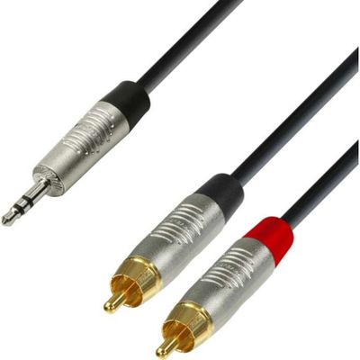 Adam Hall Cablu 4Star 3.5TRS-2RCA 6m