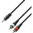 Adam Hall Cablu 3Star 3.5TRS-2RCA 3m