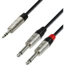 Adam Hall 4Star Y Cablu TRS 3.5mm-2xTS 6.3mm 1.5m