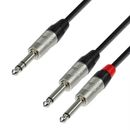 Adam Hall 4Star Y Cablu TRS 6.3mm-2xTS 6.3mm 0.9m