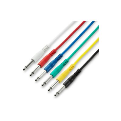 Adam Hall 3Star Set 6 Cabluri TS 6.3mm 0.6m