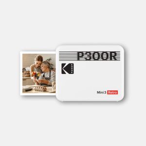 Kodak Imprimanta foto Mini 3 Retro tehnologie 4PASS Bluetooth Micro-USB Galben ( tip hartie 3x3 inch )
