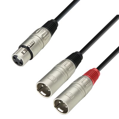 Adam Hall 3Star YFMM 0600 Cablu 2 XLR tata - XLR mama 6 m