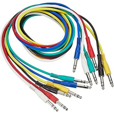 Adam Hall 3Star Patch Set 6 Cabluri TRS 6.3mm 1.2m