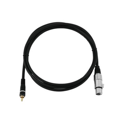 Omnitronic Cablu Adaptor RCA-XLR mama 2m Negru