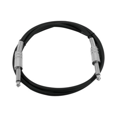 Omnitronic Cablu Jack 6.3 mono 1.5m Negru