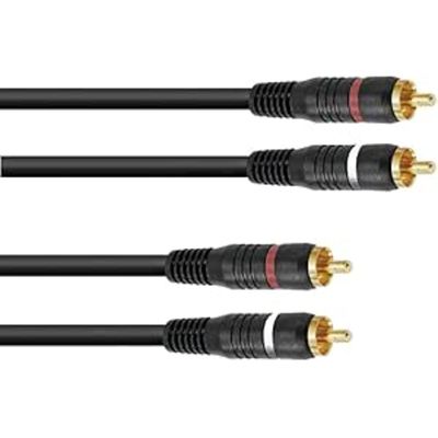 Omnitronic Cablu RCA 2x2 0.3m